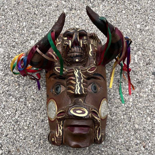 Modern decorative day of the dead skeleton mask.