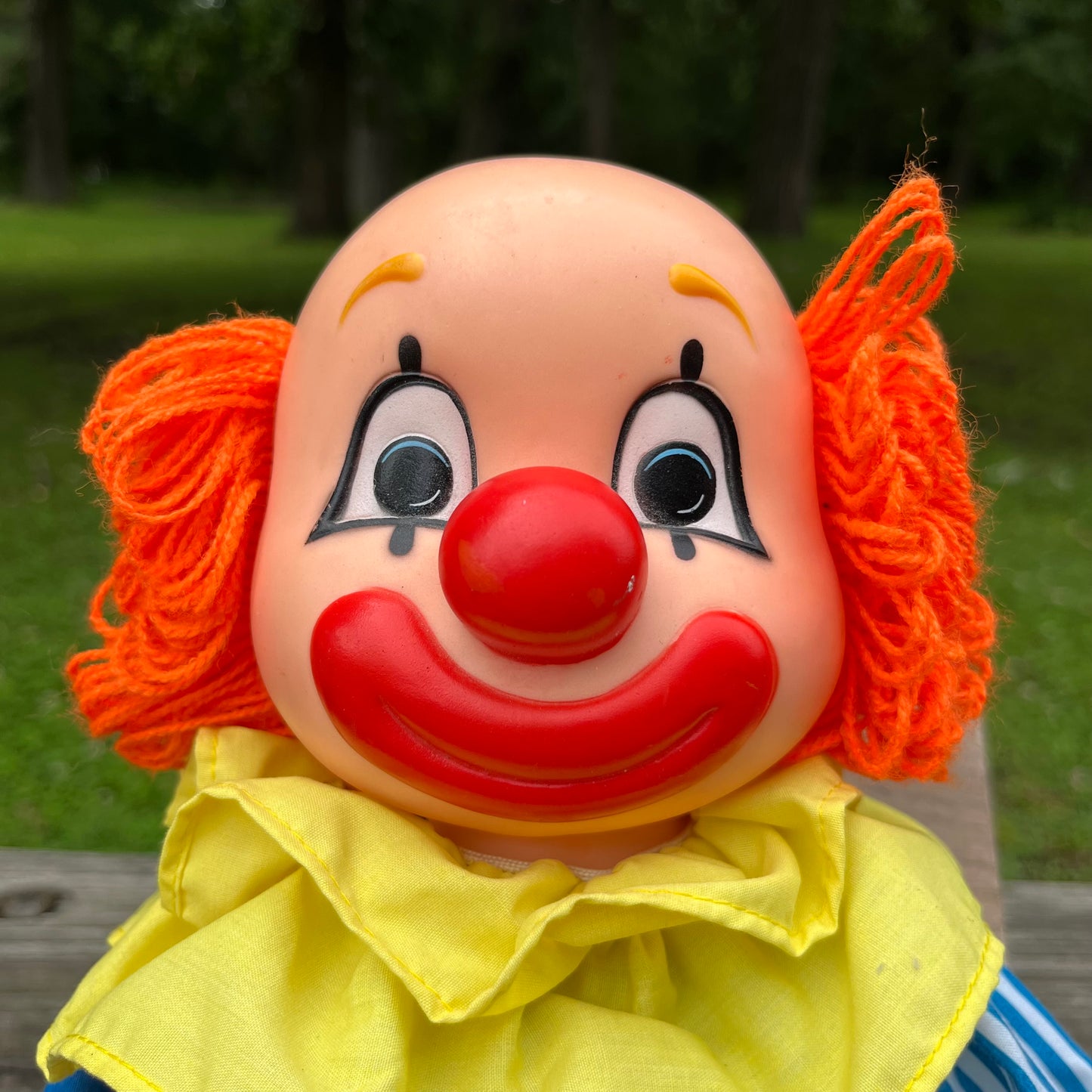Vintage double sided clown doll.