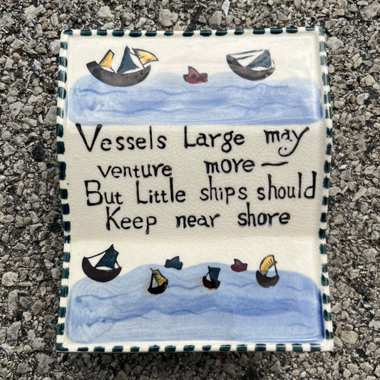 1960s Sailboat wall pocket.