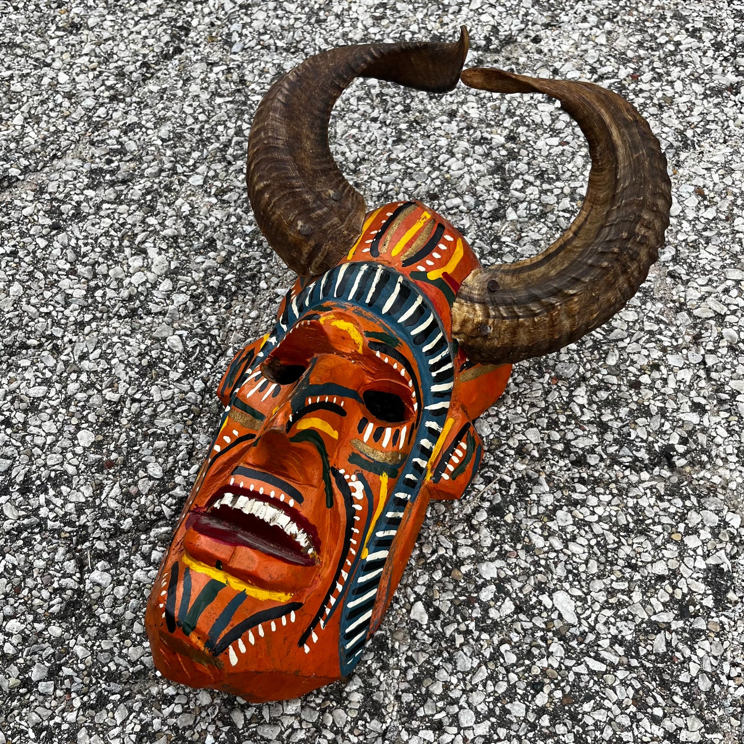 Vintage Guatemalan Diablo mask.