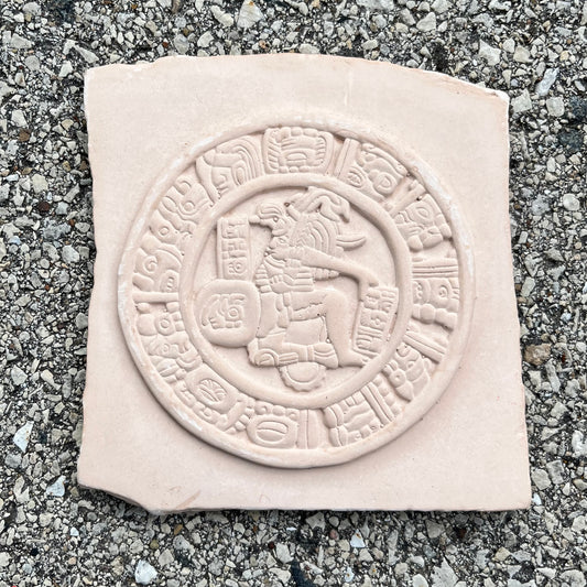 90s Maya Calendar souvenir plaque.