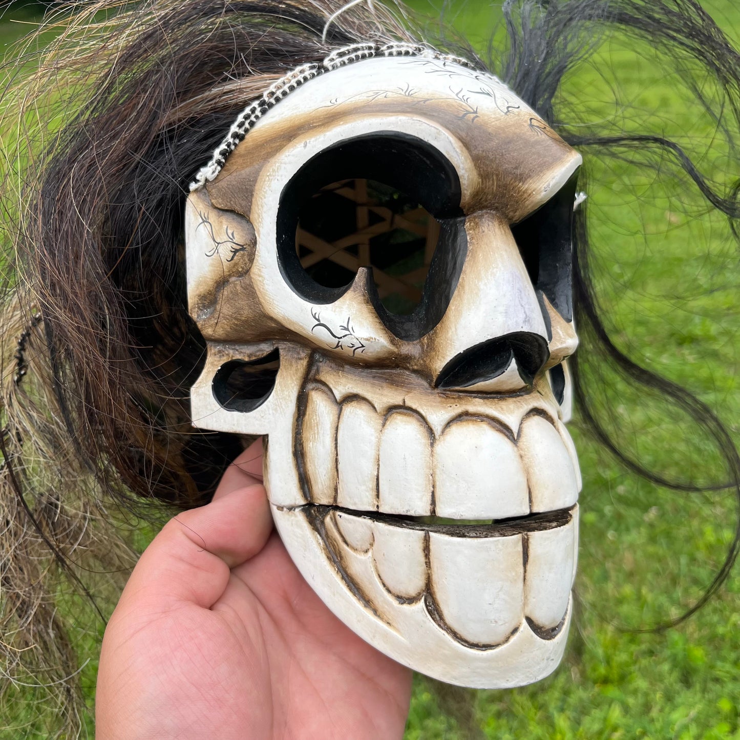 Vintage Balinese skull mask.
