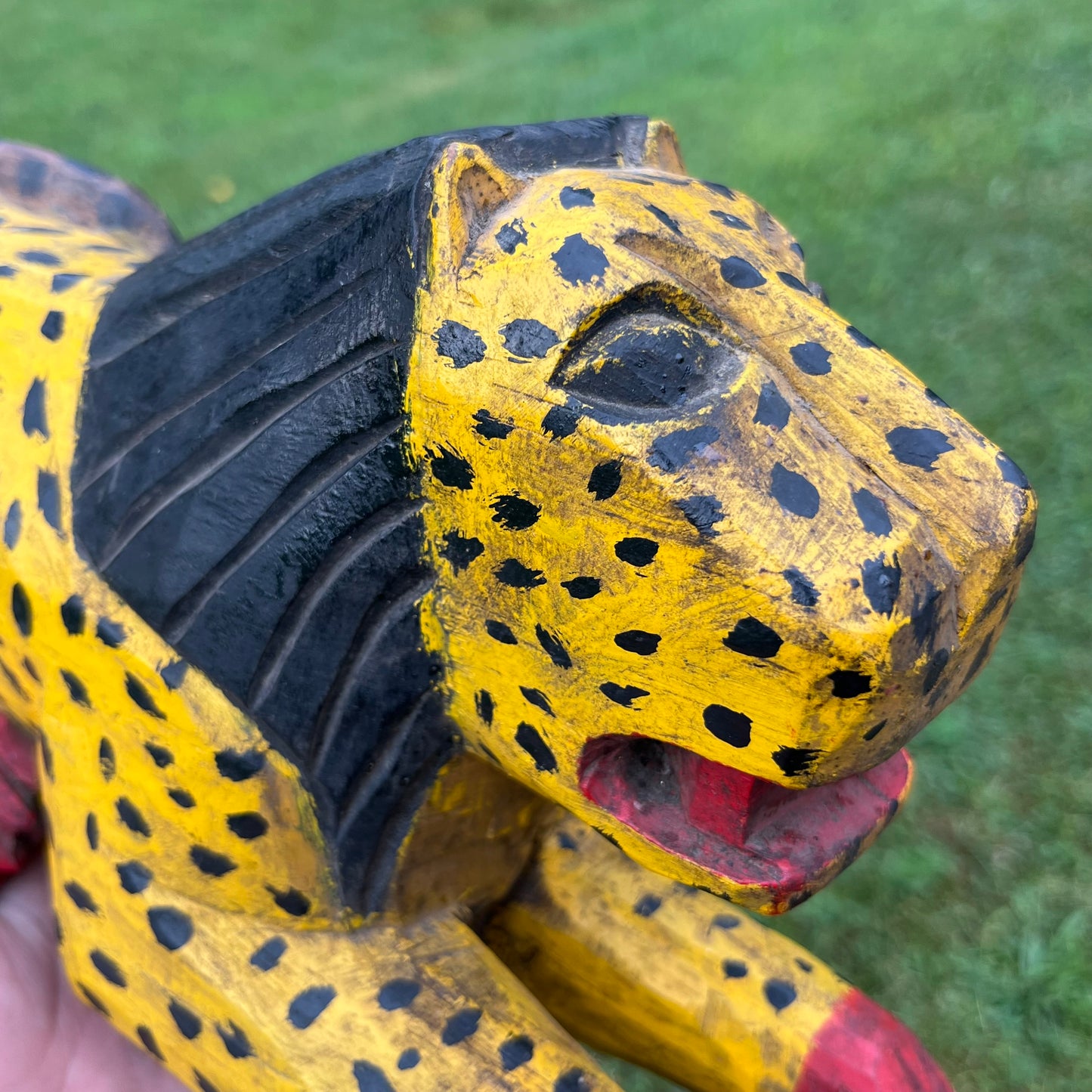Vintage hand crafted Guatemalan leopard.