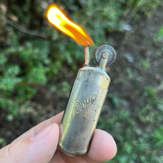 1940s Initialed trench art lighter.