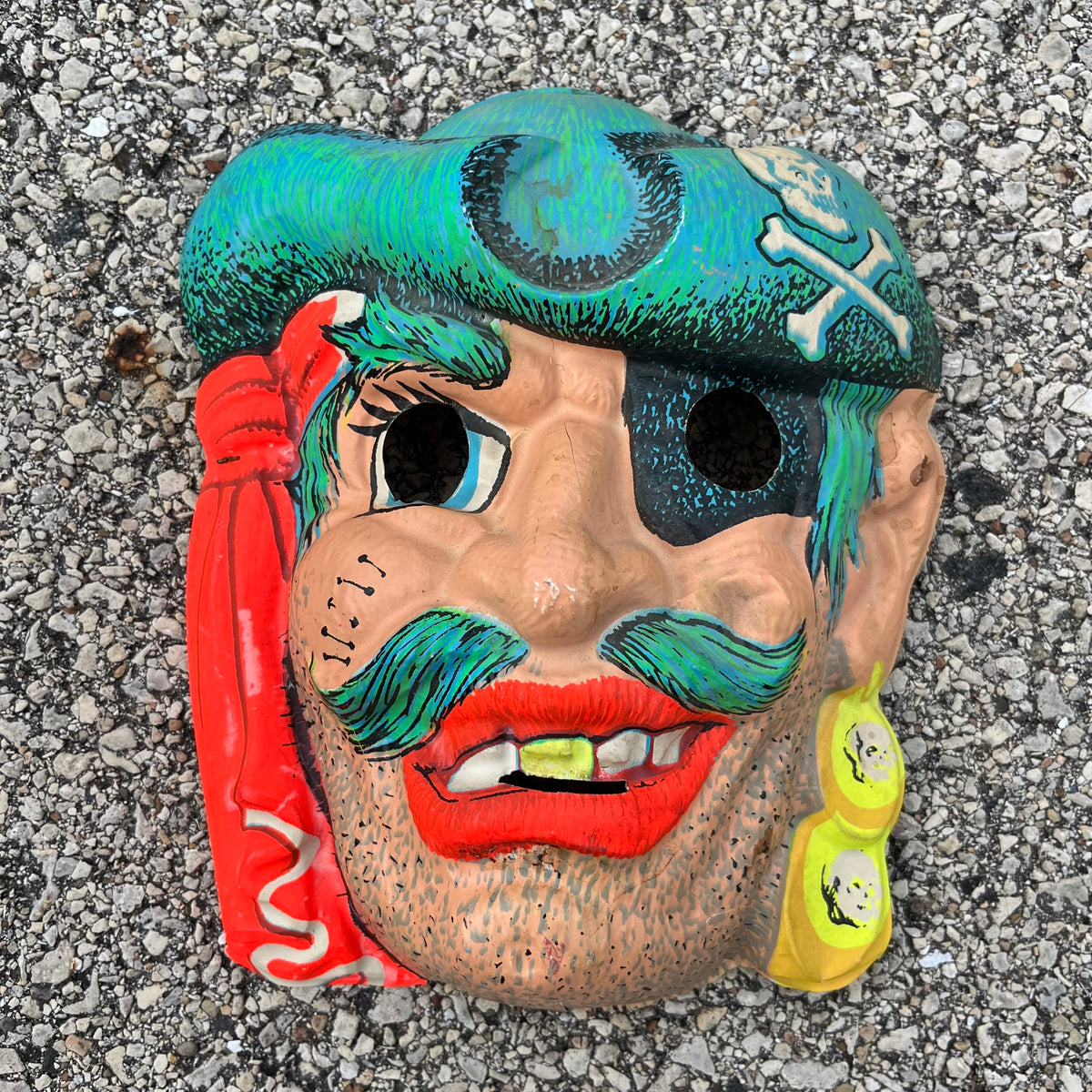 Vintage pirate Halloween mask.