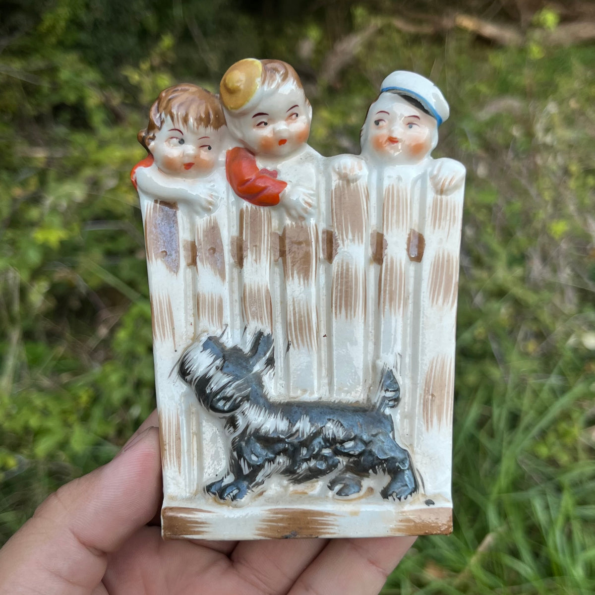 Vintage School kids wall pocket.