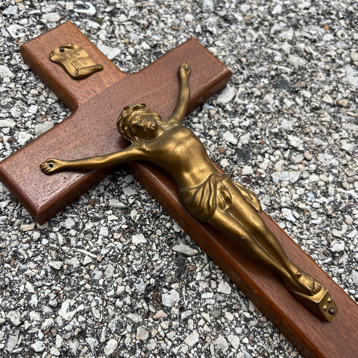 Vintage wooden crucifix.