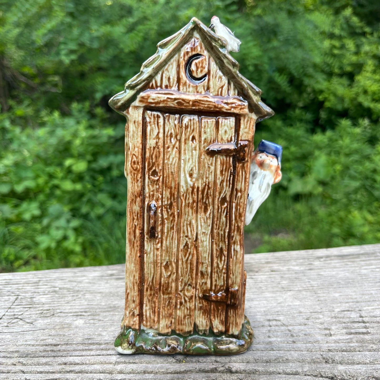 1936 Mountian man outhouse planter.