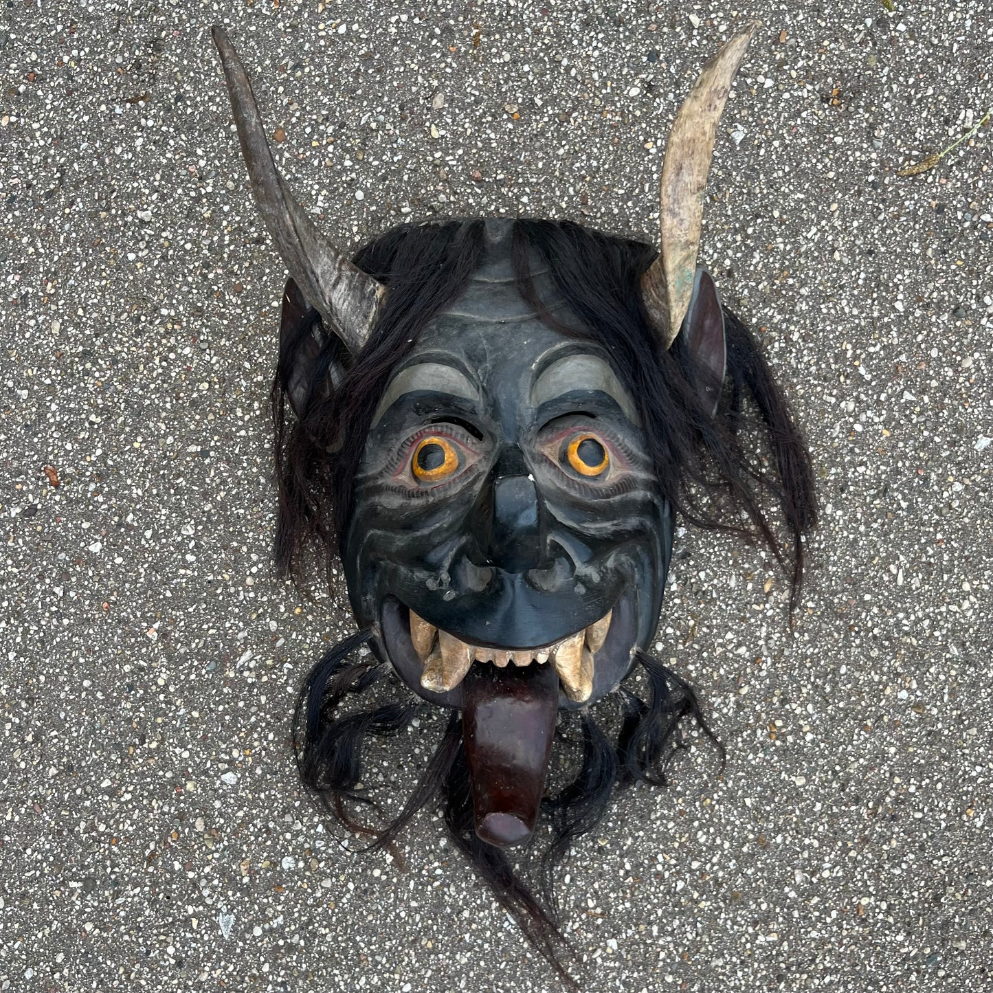 Large 1980s Ceremonial Diablo mask. (Repaired)