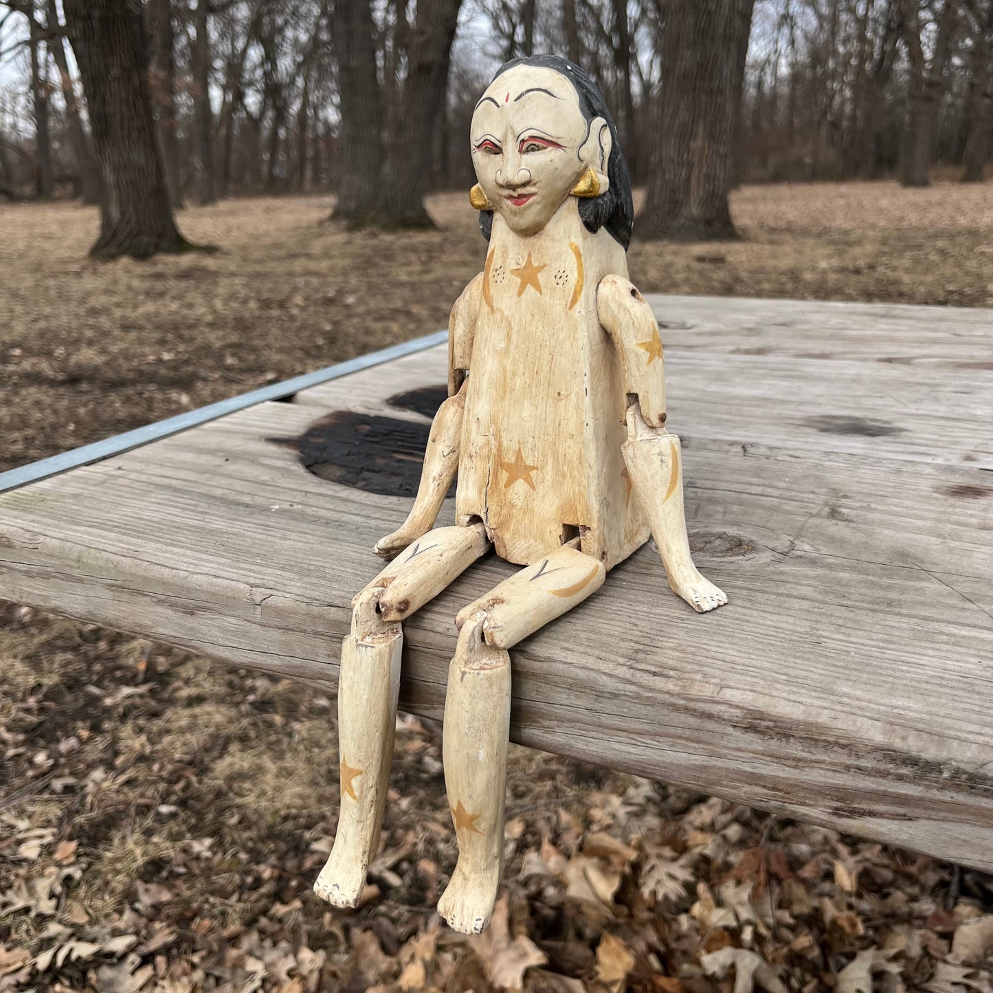 Vintage Balinese wood carving.