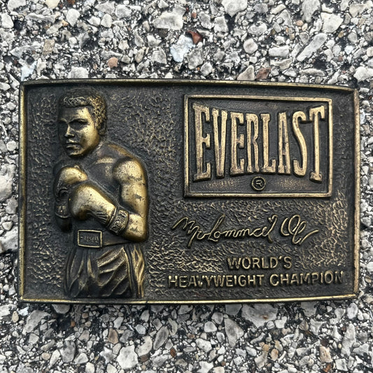 Vintage Everlast Muhammad Ali belt buckle.