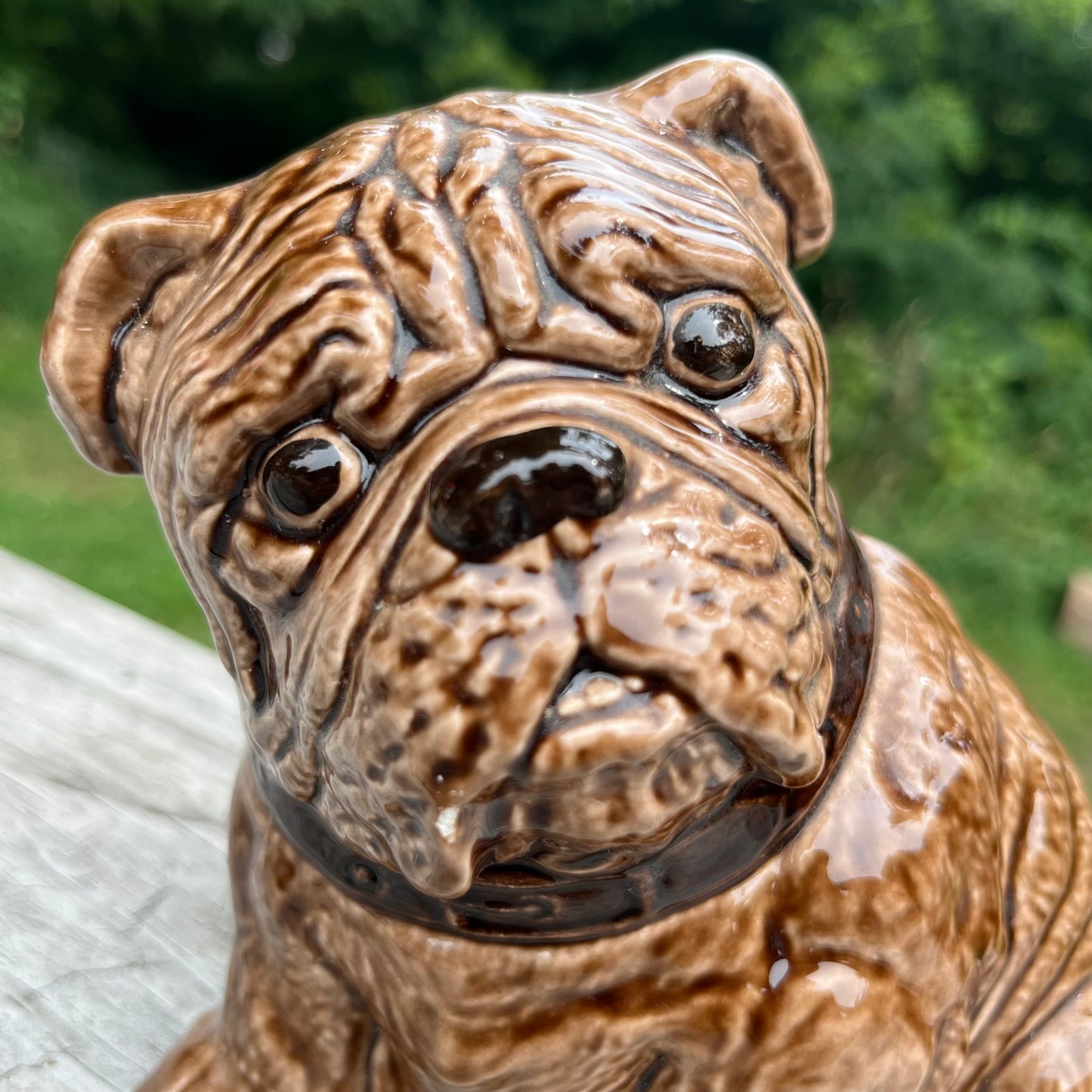 Vintage ceramic bulldog.