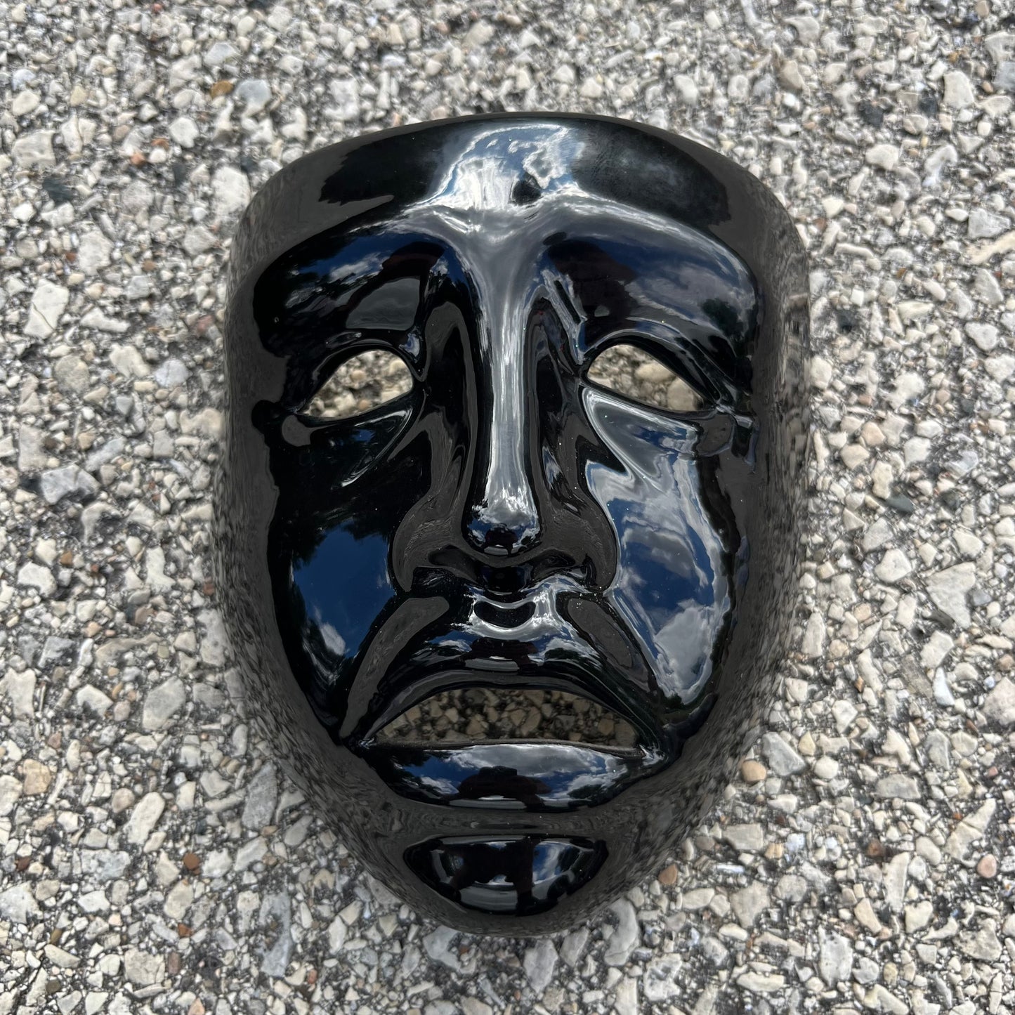 Vintage ceramic drama mask.