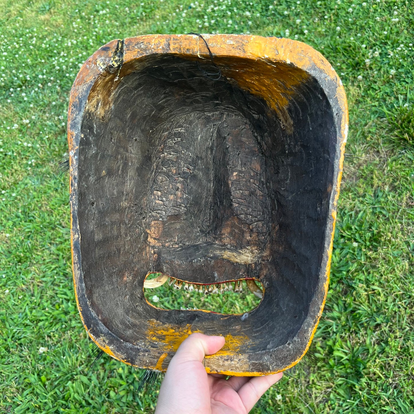 Vintage Danza Del Tigre jaguar mask.