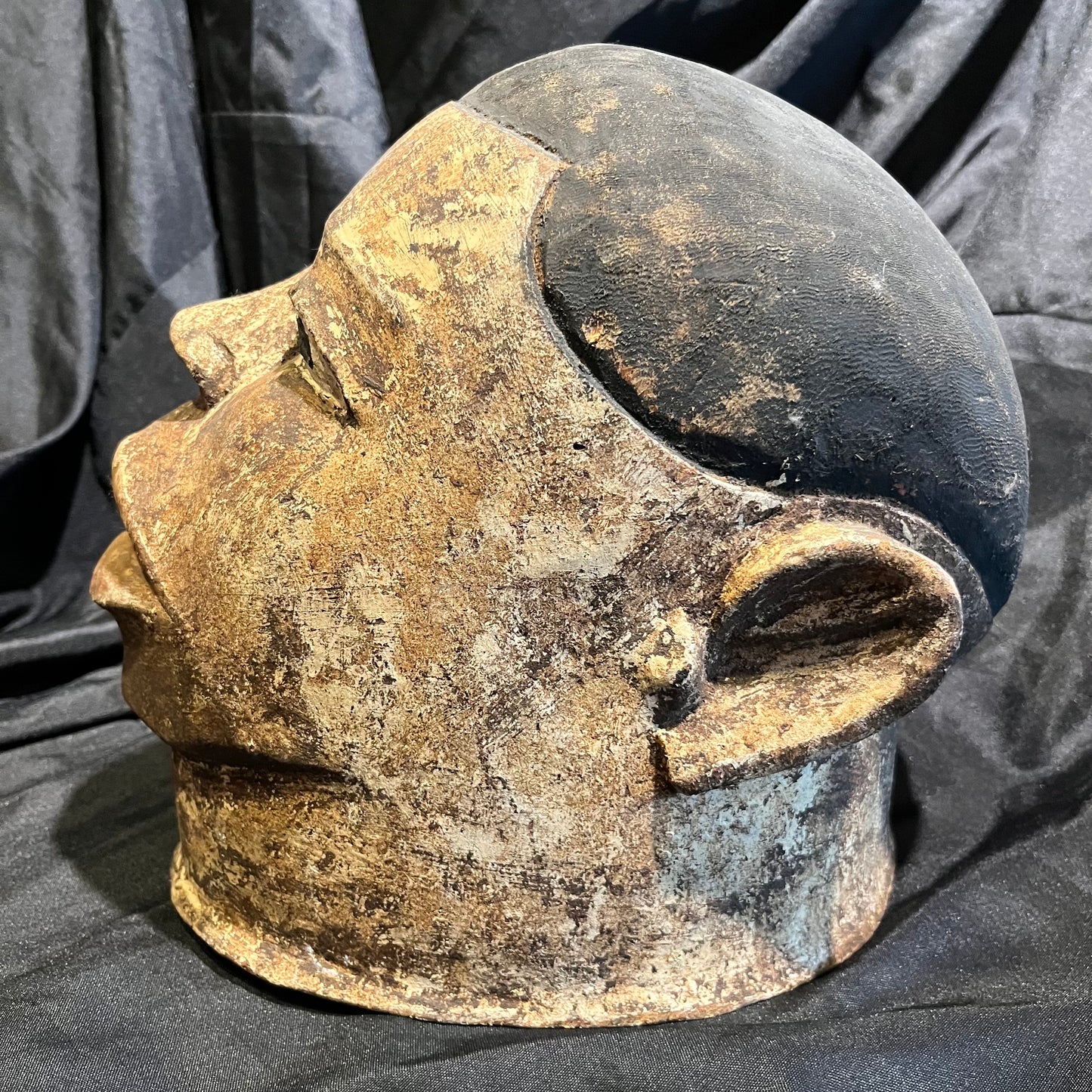 1940s Lipiko Makonde helmet.