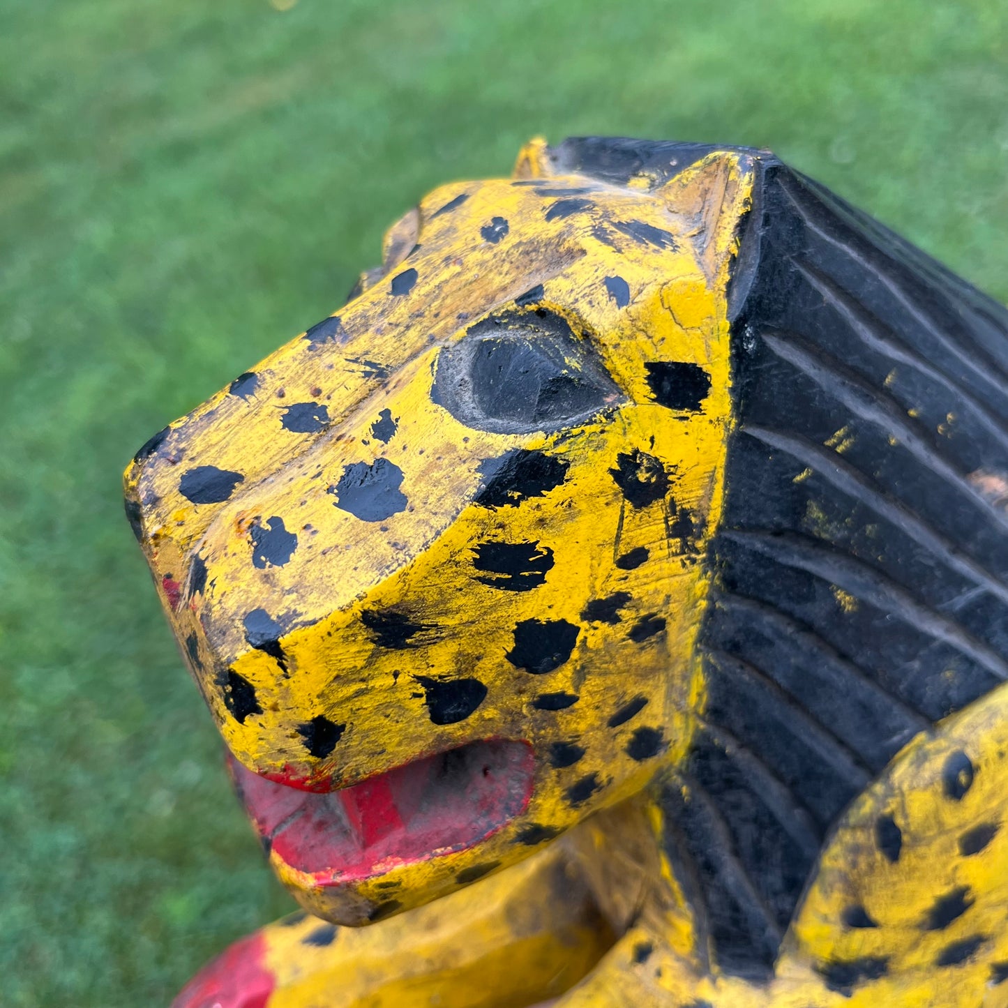 Vintage hand crafted Guatemalan leopard.