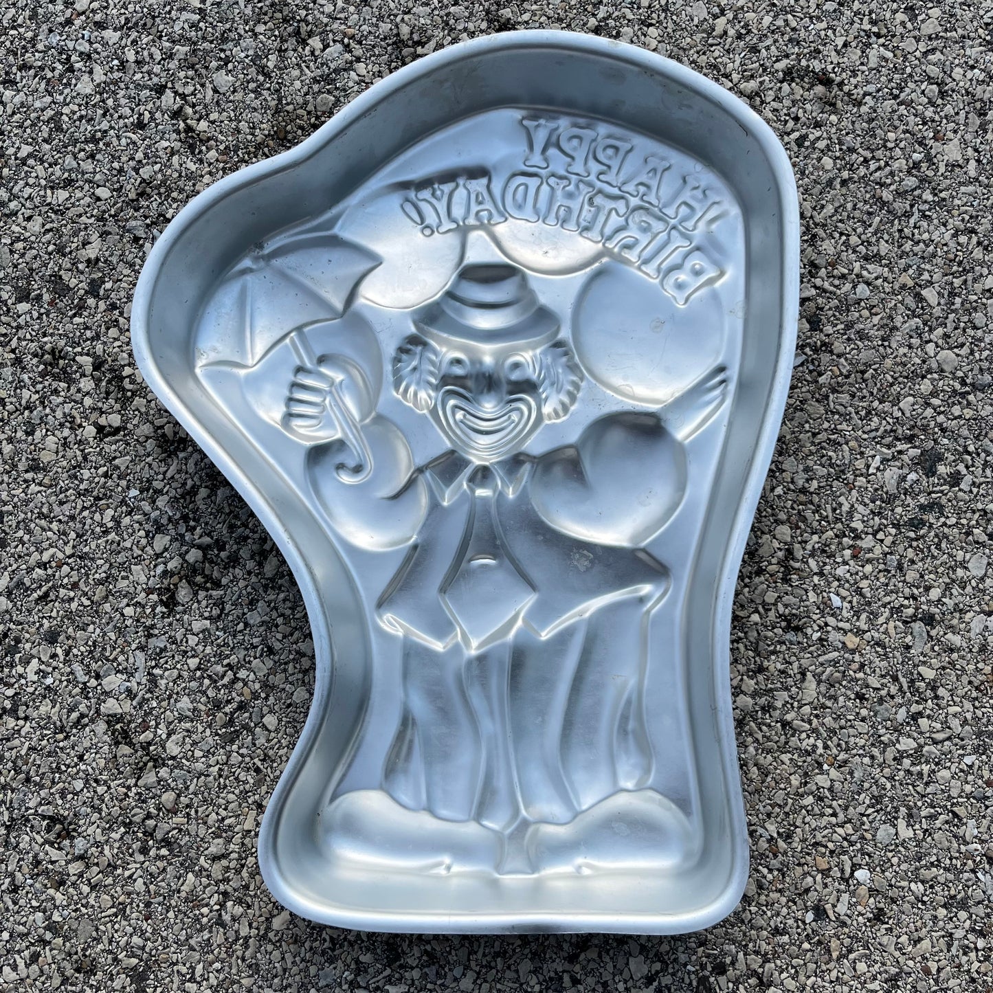 90s Happy Birthday clown cake pan.