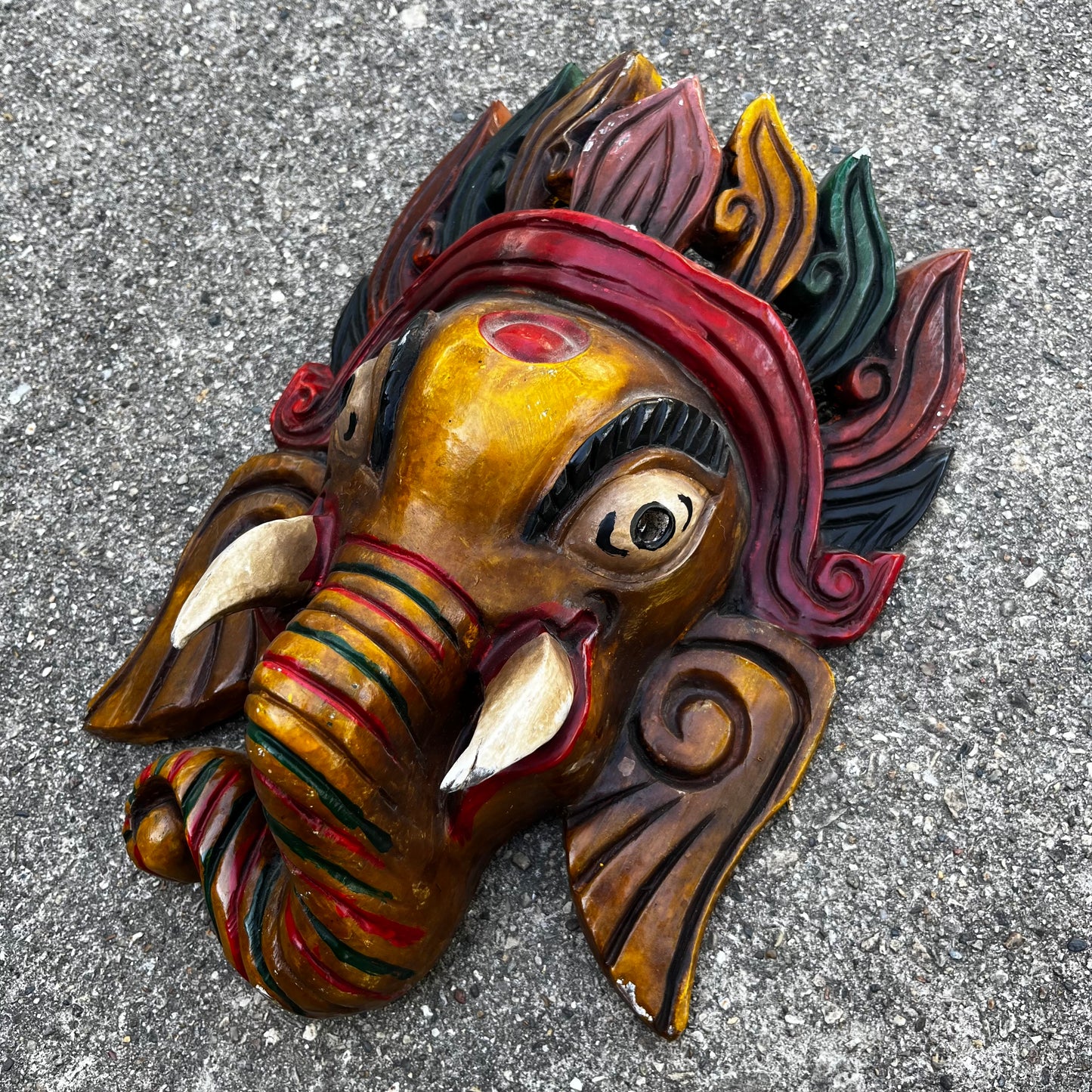 Vintage Nepali Ganesh mask.