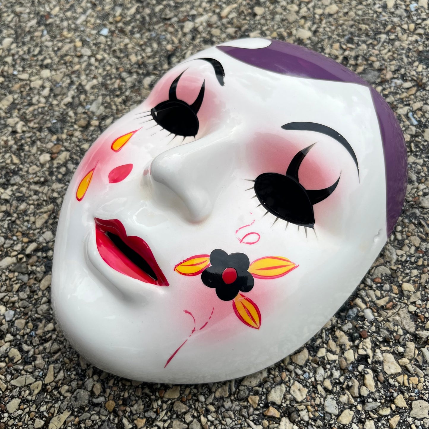 90s Ceramic clown mask.