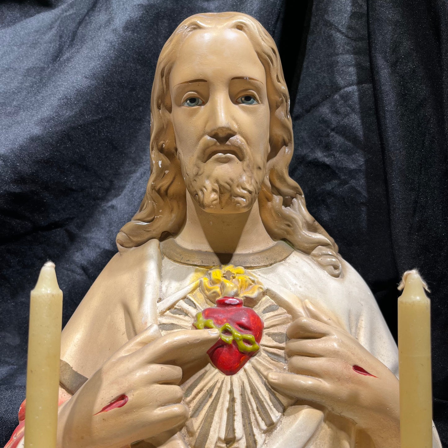 1950s Sacred heart of Christ bust.