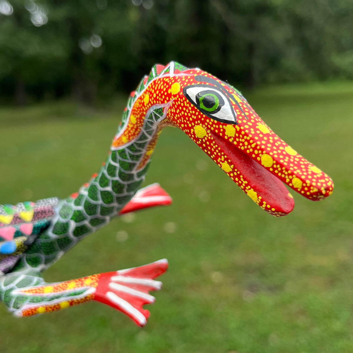 90s hand crafted Oaxacan lizard Alebrije.
