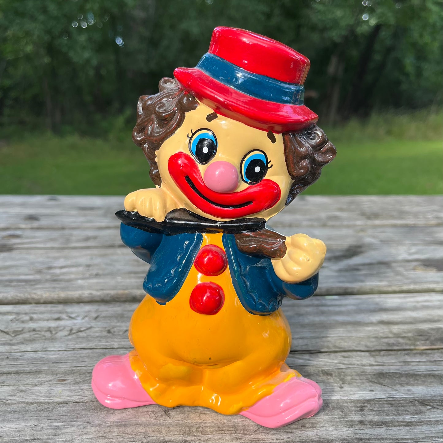 1970s Clown coin bank.