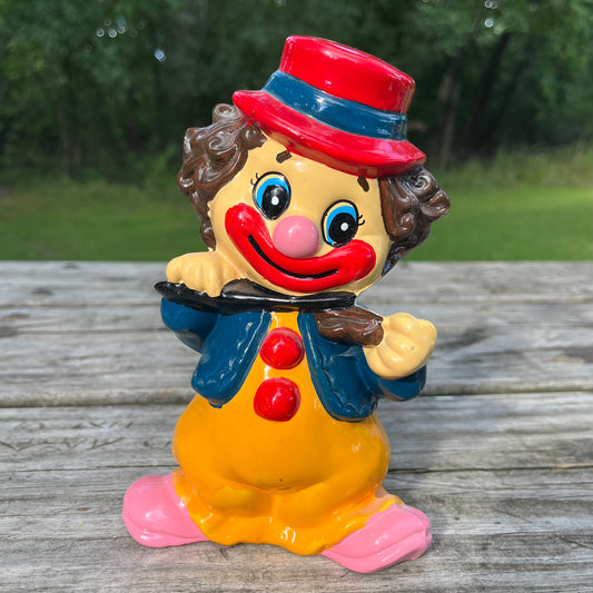 1970s Clown coin bank.