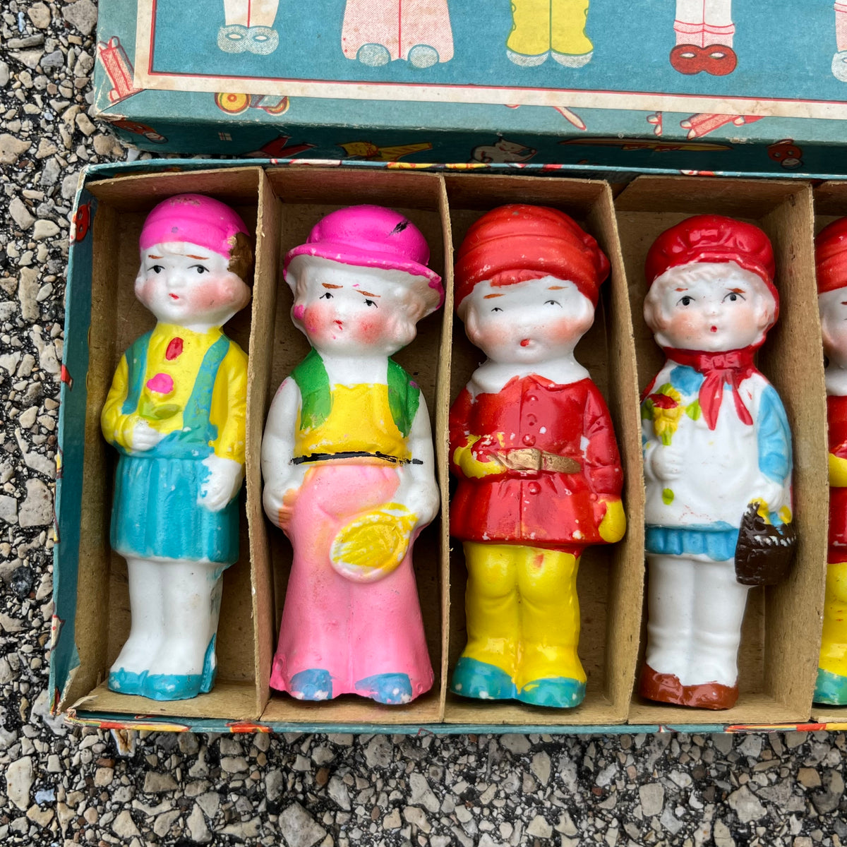 1940s Bisque toy set.