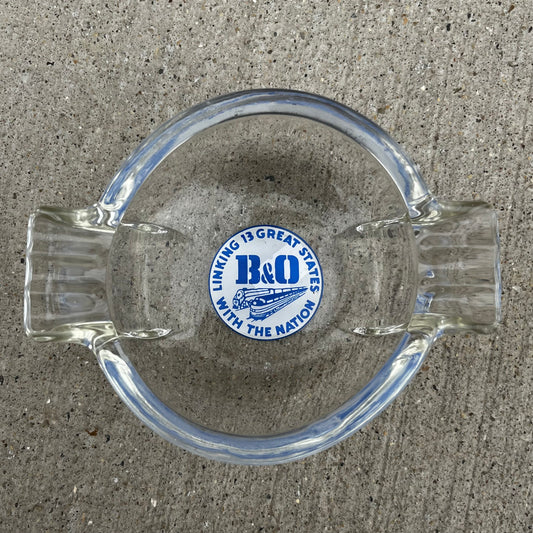 1960s B&O railroad ashtray.