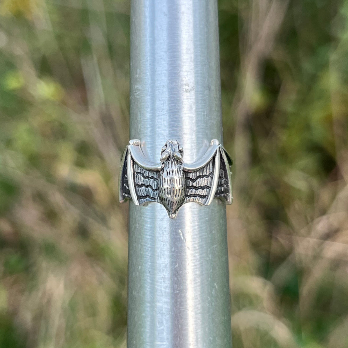 Sterling Silver Bat ring. Size 7.