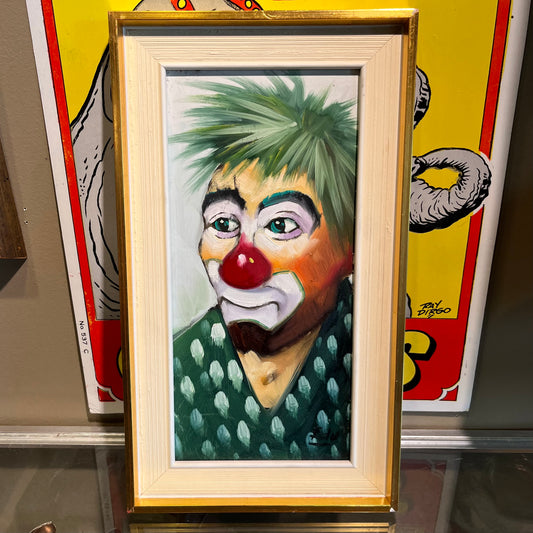1980s Original clown painting.