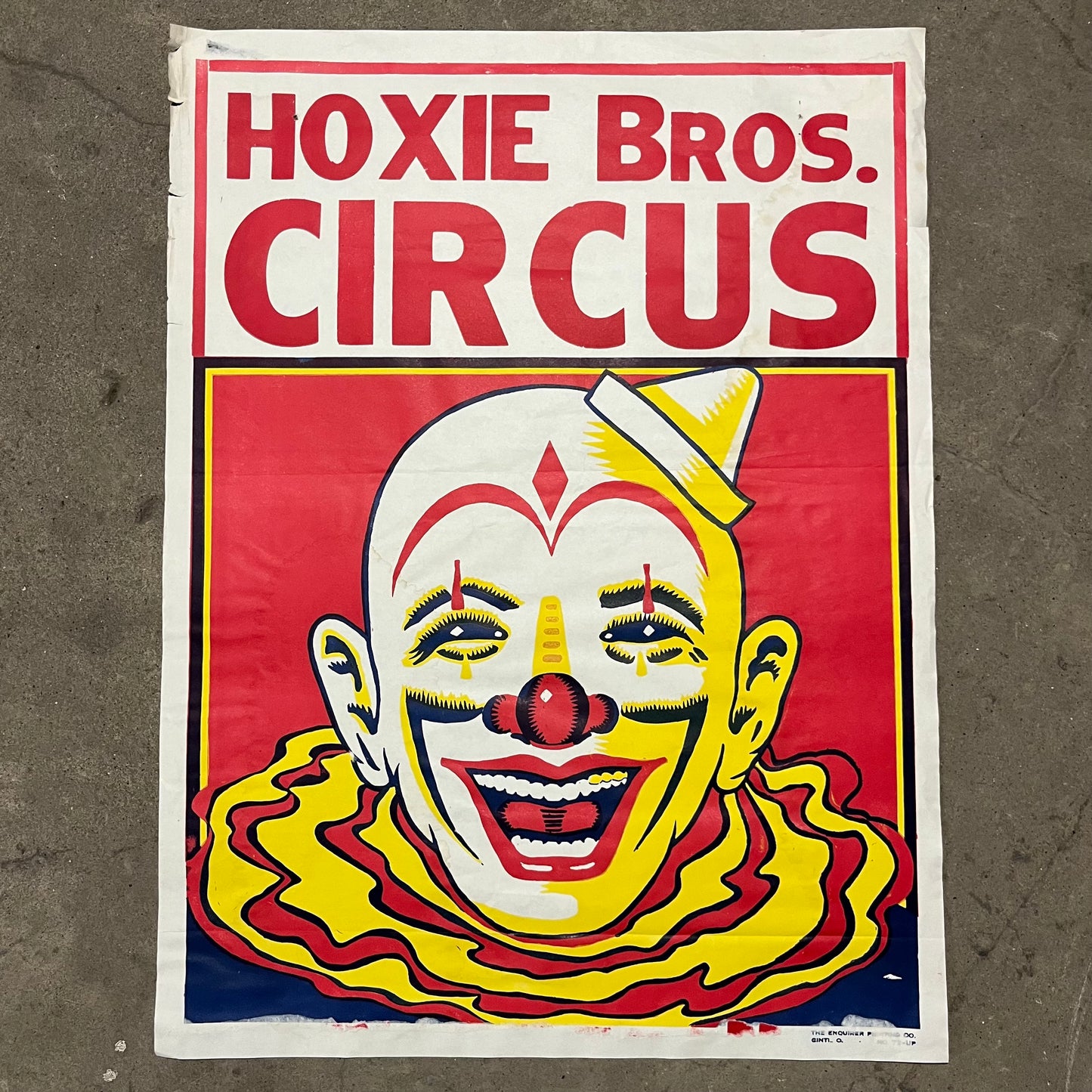 1970s Hoxie Bros. circus poster.