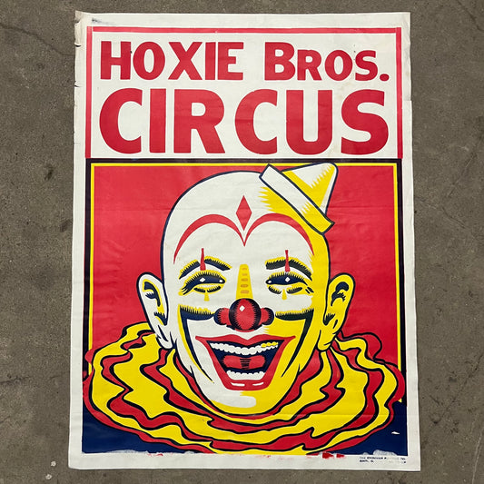 1970s Hoxie Bros. circus poster.