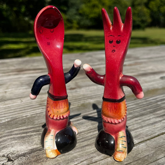 1950s Fork and Spoon salt n’ pepper shakers.