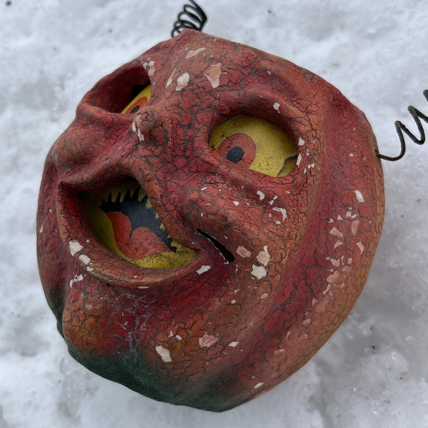 Vintage Paper mache pumpkin head.