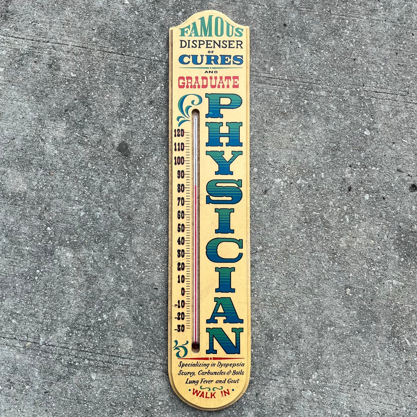 1970s Novelty “Physician” plaque.