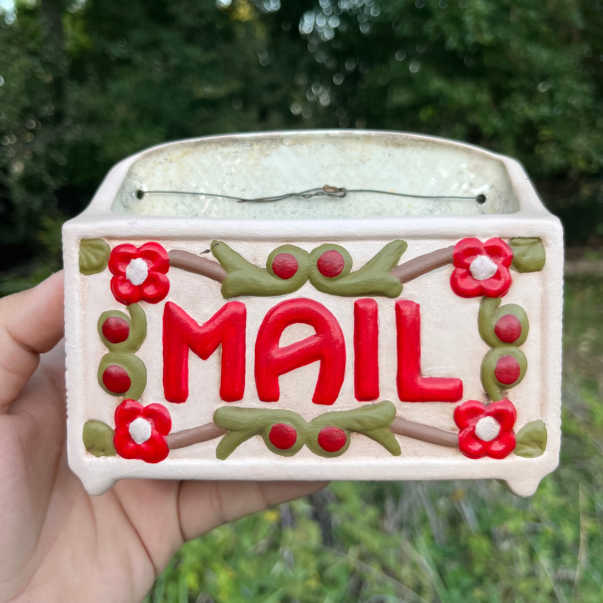 Vintage Mailbox wall pocket.