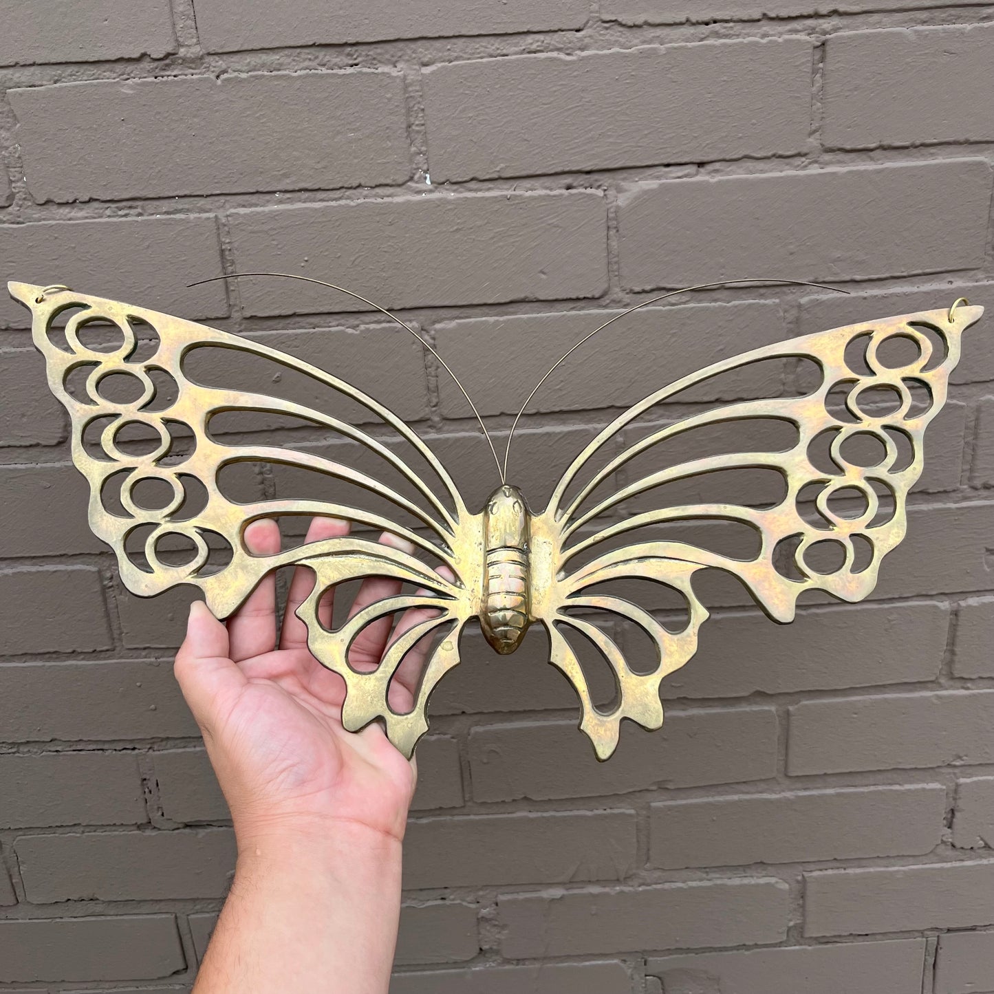 Vintage brass butterfly.