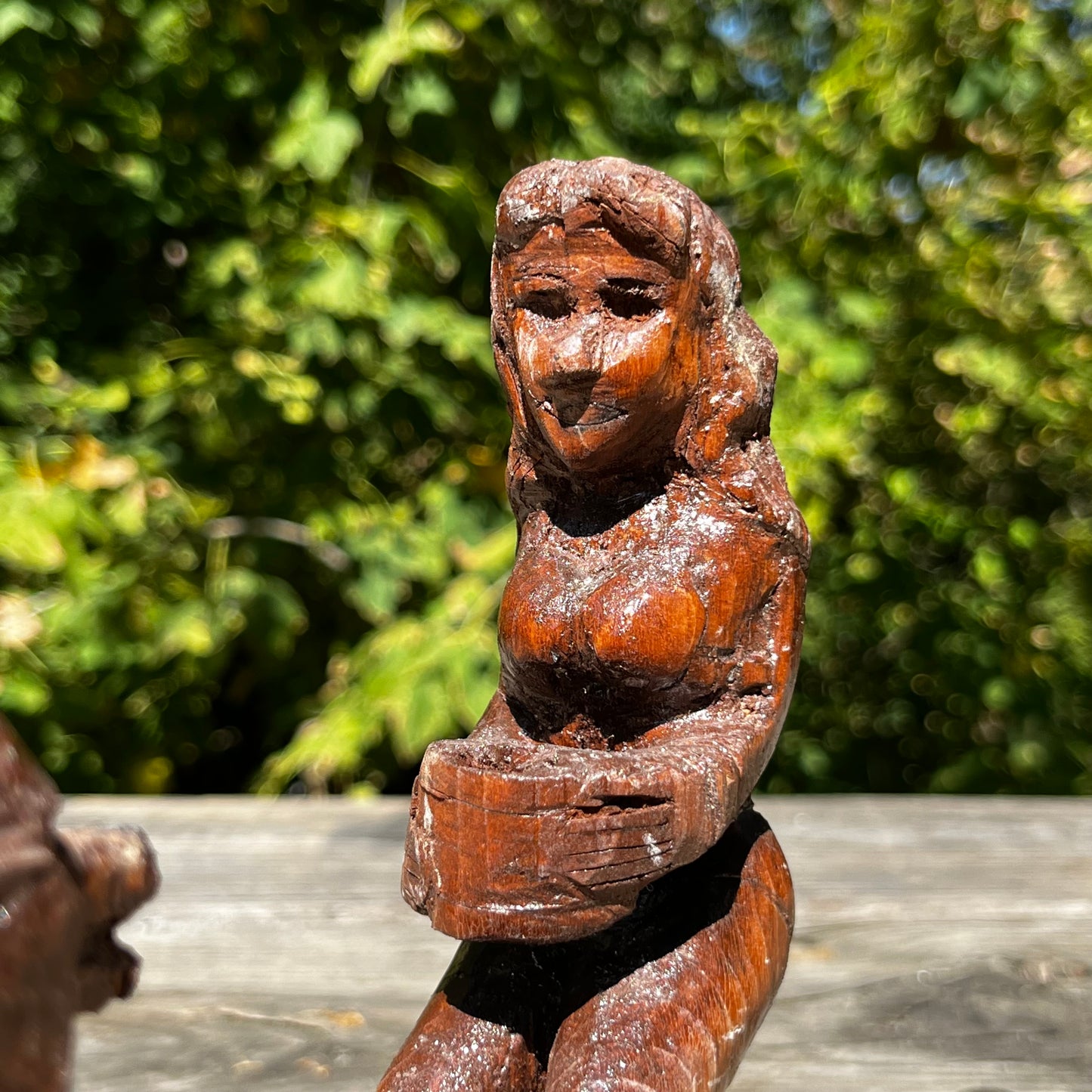 1950s Hand carved “Cha Cha” outsider art.