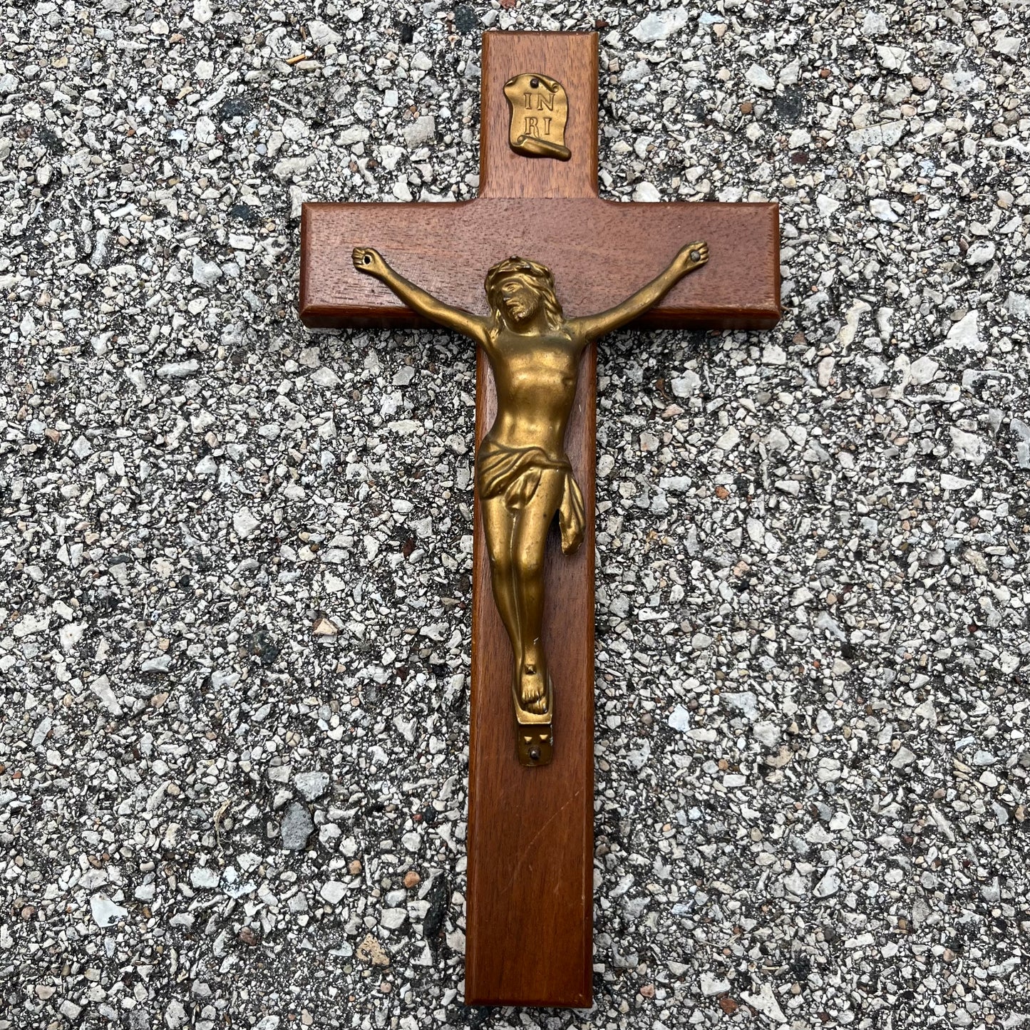 Vintage wooden crucifix.