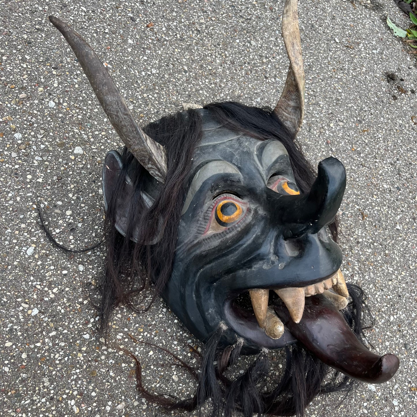 Large 1980s Ceremonial Diablo mask. (Repaired)