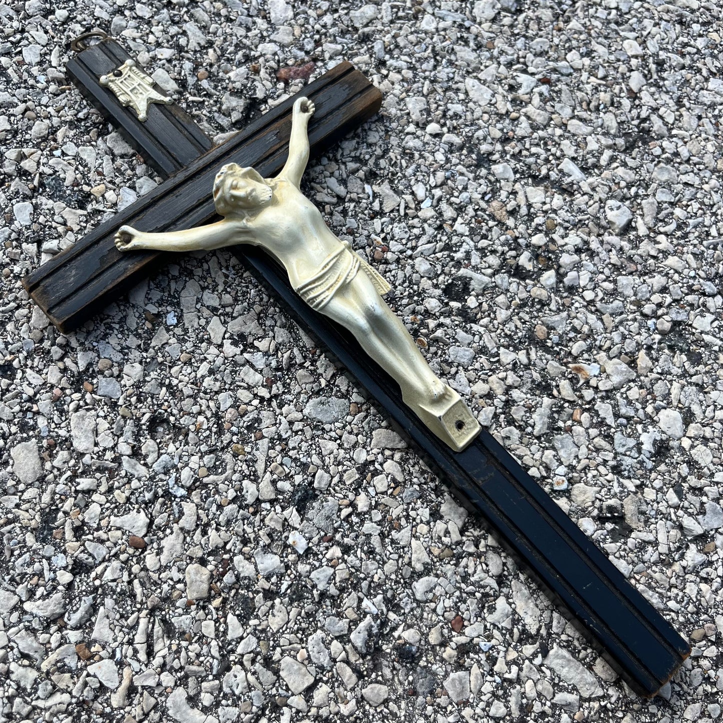 Vintage wooden crucifix.