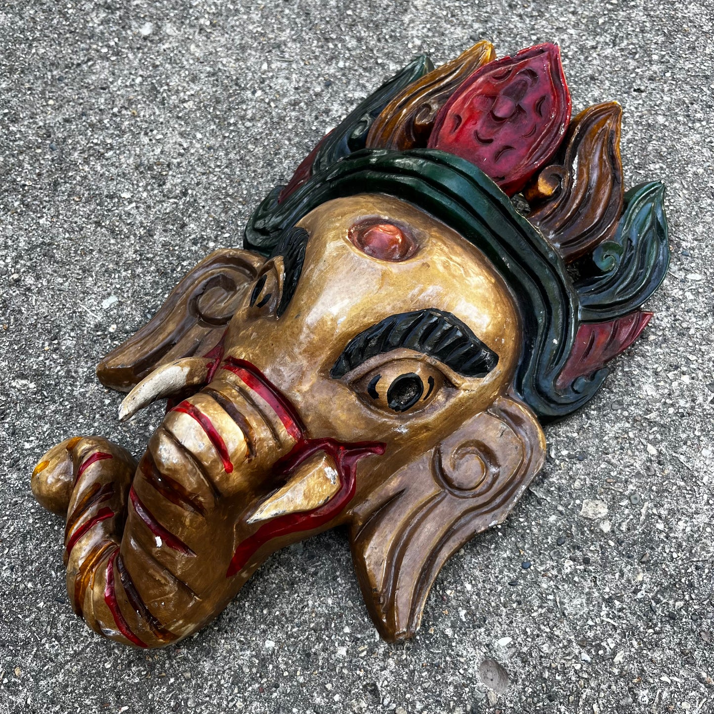 Vintage Nepali Ganesh mask.