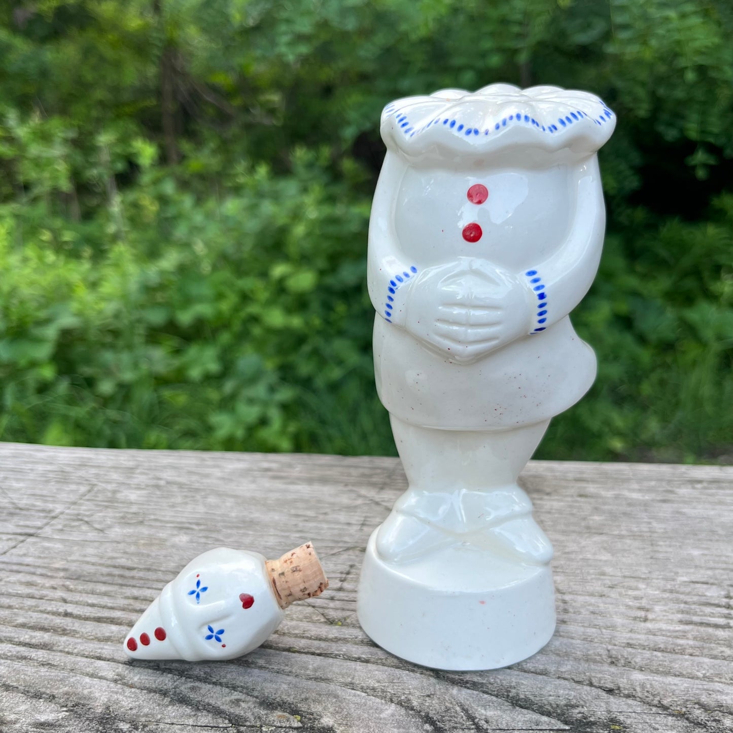 1980s Ceramic clown decanter.