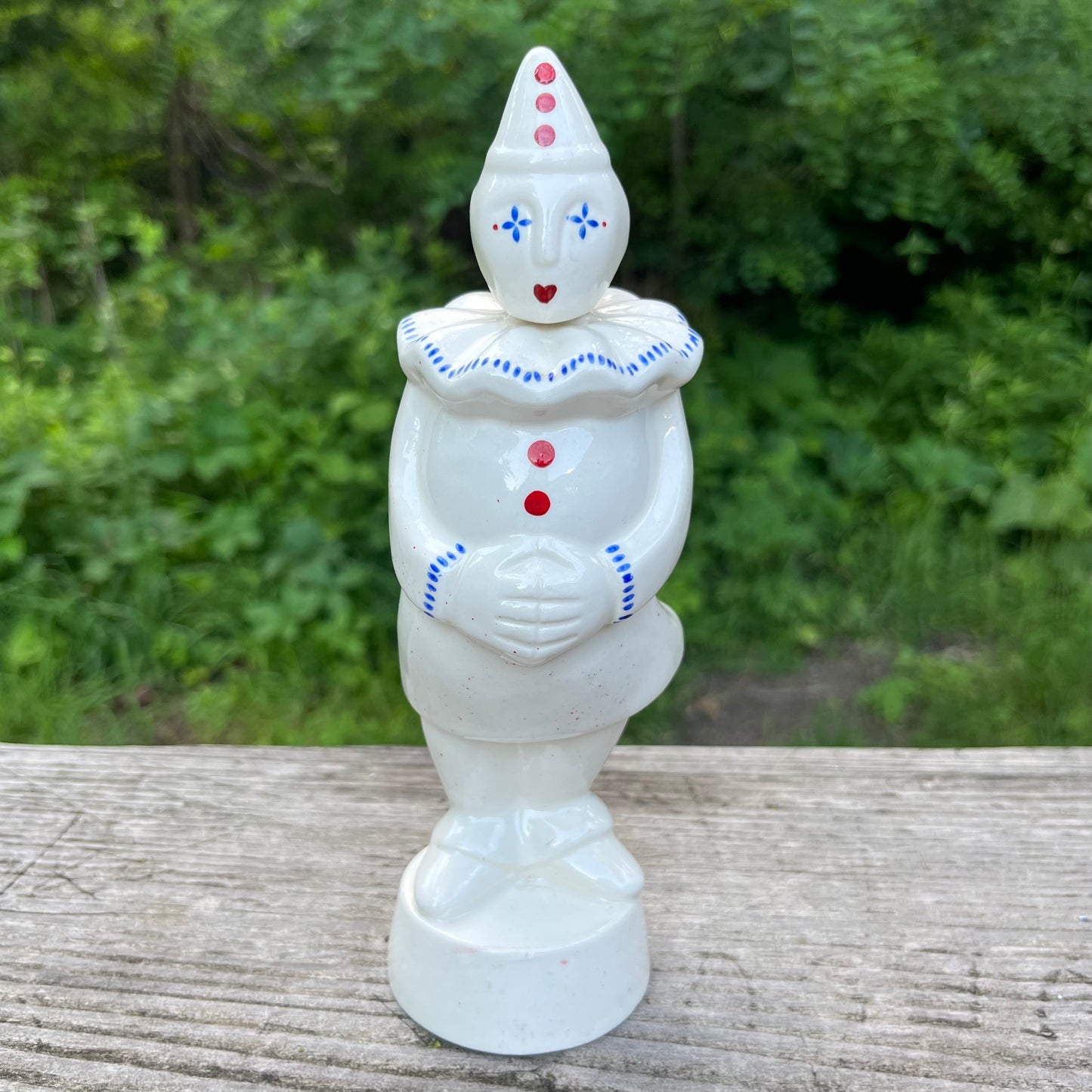 1980s Ceramic clown decanter.