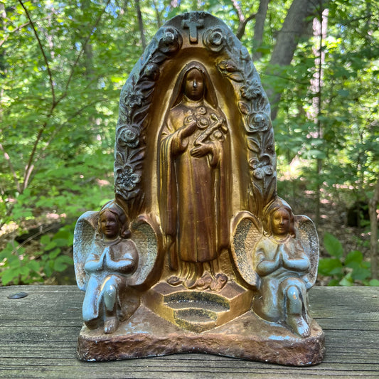 1960s Chalkware St. Theresa statue.