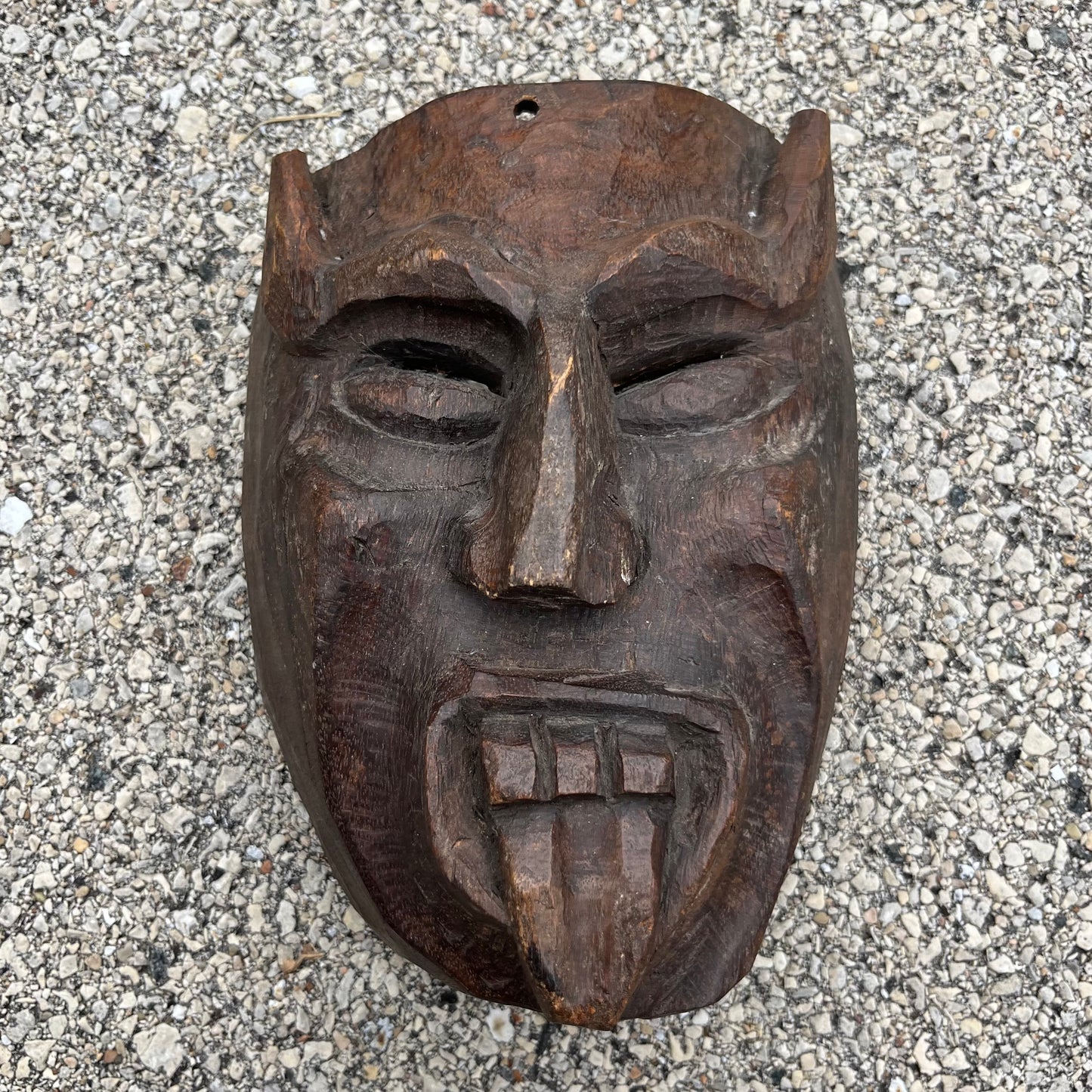 Vintage Mexican diablo mask.