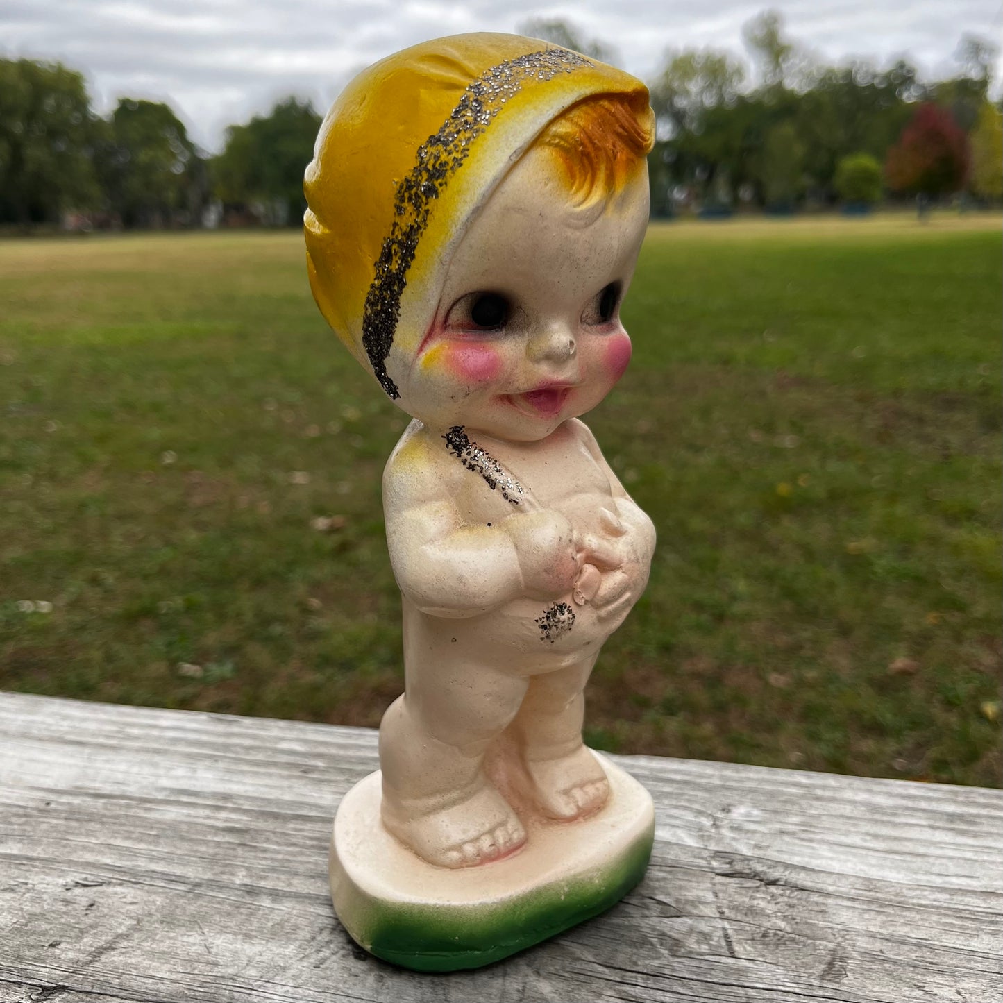 1940s Chalkware baby.