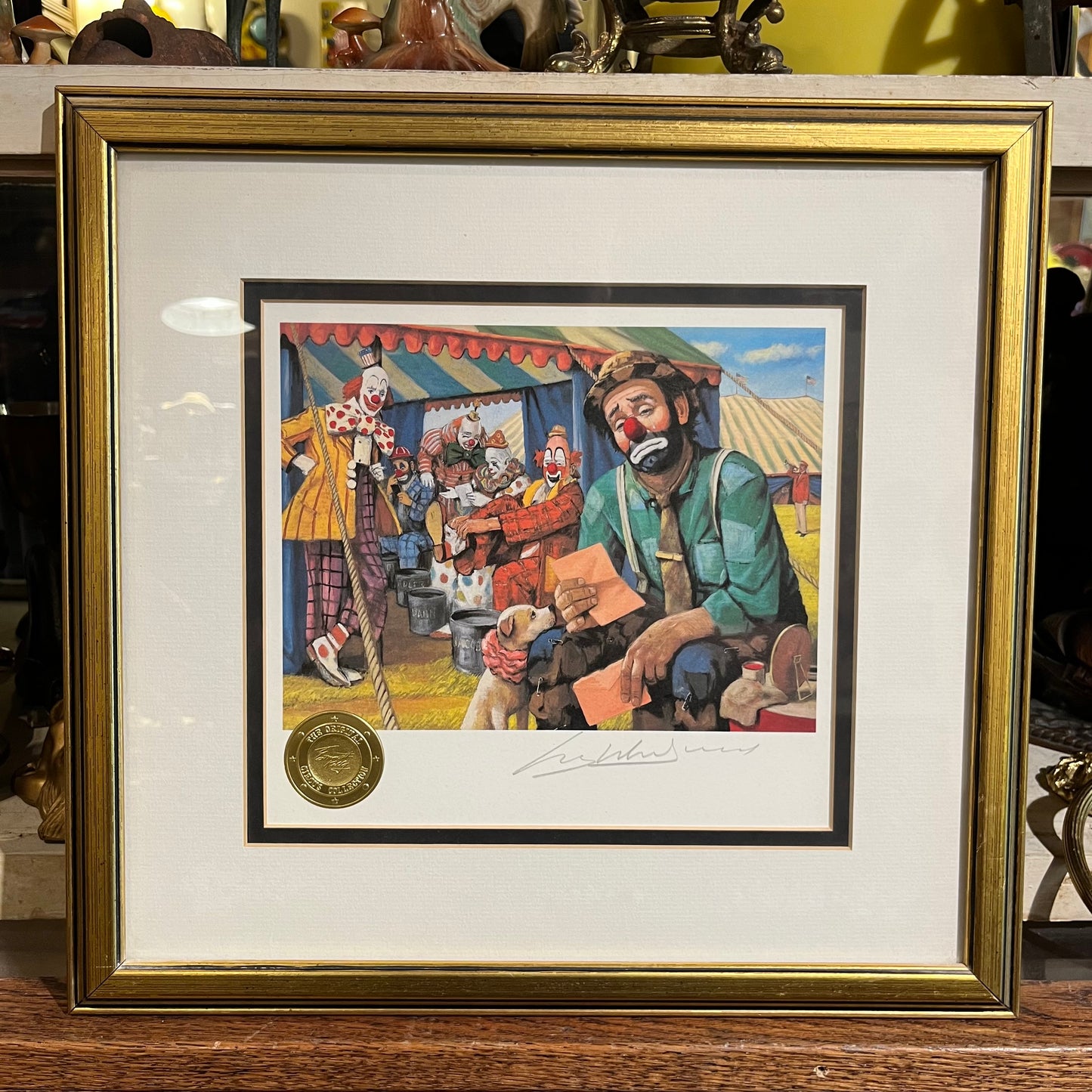 90s Emmet Kelly Jr. O.G. circus collection print.