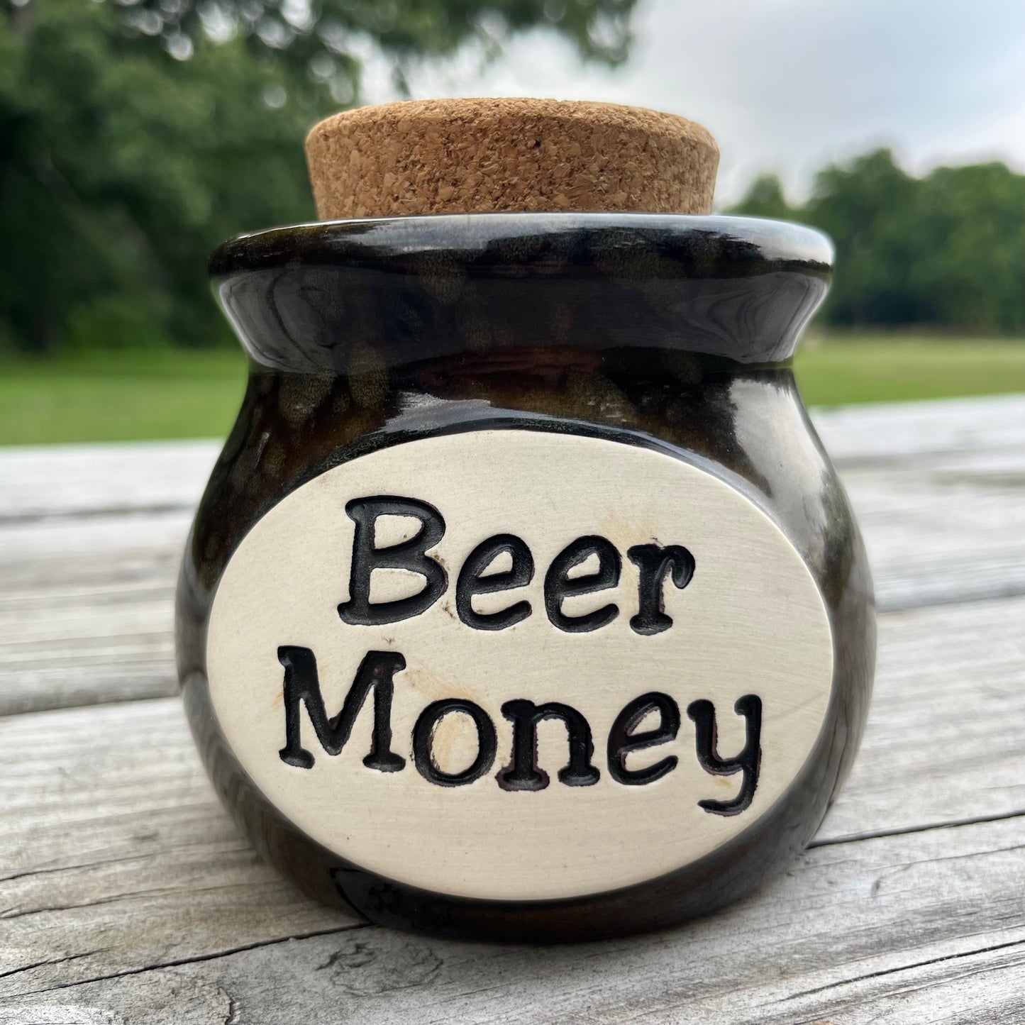 90s "Beer money" stash jar.